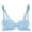Blue, variant on WRKEKC Push Up Bra for Women Underwire Bra with Padded Cups and Solid Color for Daily