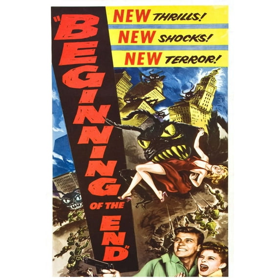 Beginning Of The End Movie Poster Reprint 27inx40in for any room 27x40 Square Adults AB Posters