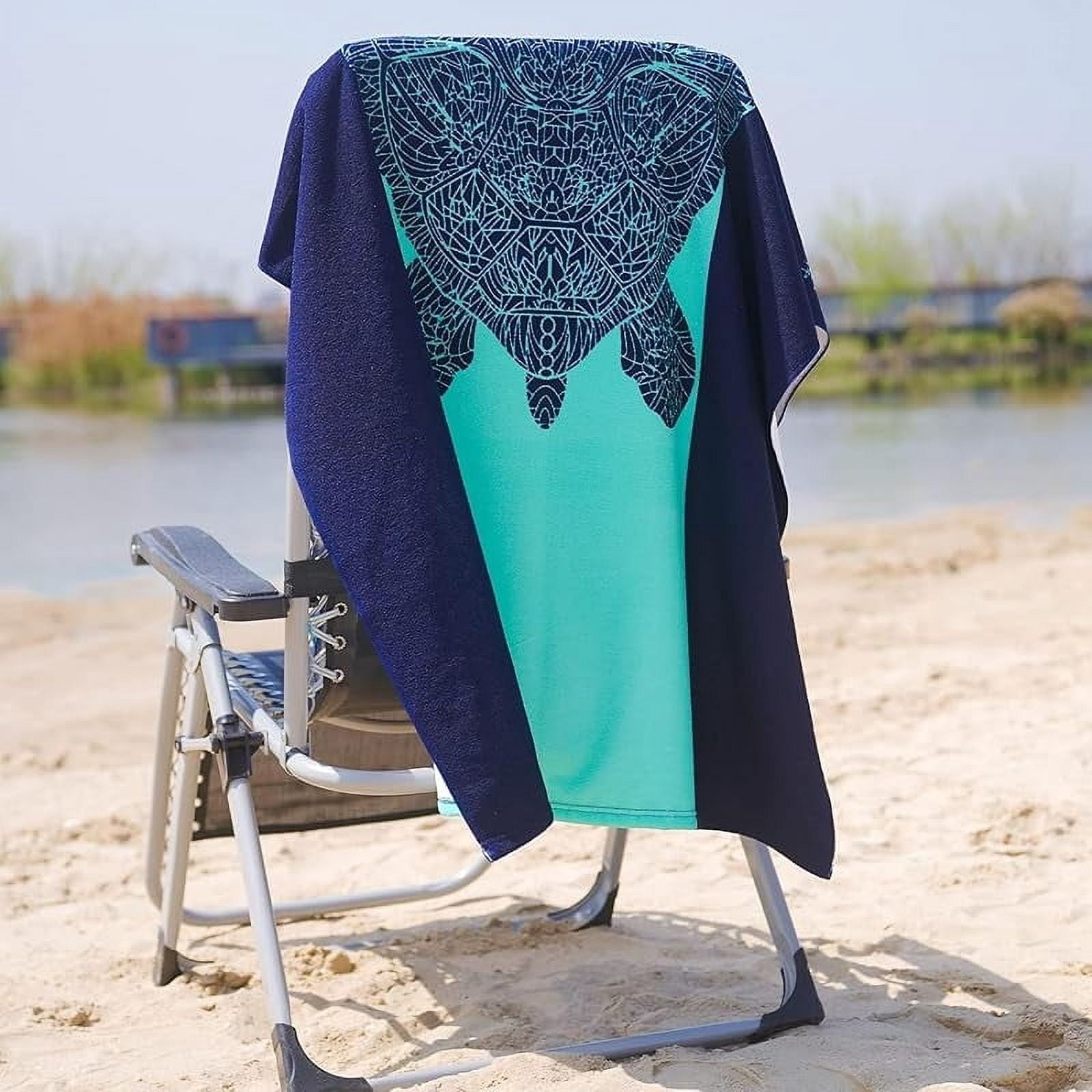 2 Packs Oversized Beach Towel Set 36 x 72 in Large Big Pool Camping Swim Clearance Soft Towels Travel Essentials Accessories Must Haves Vacation Necessities Adult Gifts