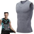 thumbnail image 1 of Ionic Shaping Vest, Men Body Shaper, 2023 New Version Ionic Shaping Vest compatible Men, Comcompatibletable Breathable Ice-silk Fabric, 1 of 5