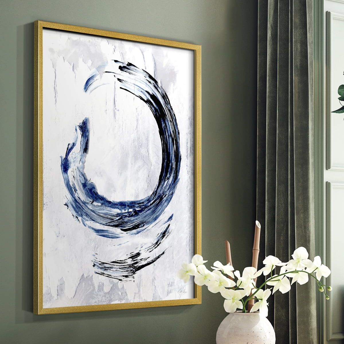Moonglade I in Gold Solid Wood 8 x 10 Framed Print