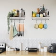 thumbnail image 4 of Estantes de pared flotantes Olakee para cocina y baño, juego de 2, 4 of 7