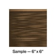 thumbnail image 1 of FASÄDE Ripple Decorative Vinyl Backsplash Panel in Oil Rubbed Bronze (6X6 Inch Sample, 1 of 5