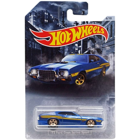 Hot Wheels American Steel '72 Ford Gran Torino Sport Diecast Car