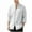 White, variant on Mens Long Sleeve Shirt Button Up V Neck Lightweight Breathable Spring Fall Mandarin Neck Beach Shirt Purple M