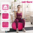 thumbnail image 4 of Pelota de ejercicio Fitvids, antideslizante, antideslizante, 90 cm, rosa, 4 of 7