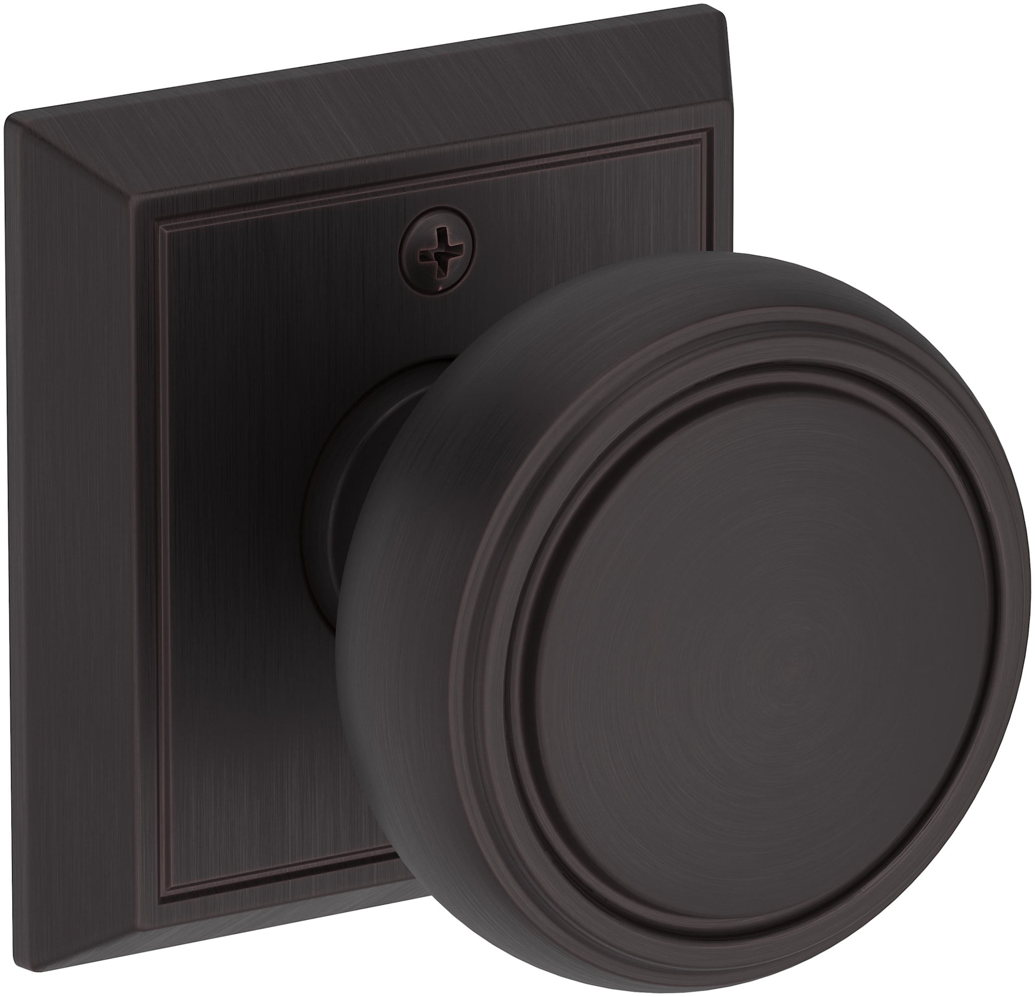 Baldwin PSBRECHR044 Bremerton Passage Door Knob Set - Brass
