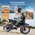 thumbnail image 6 of TieTie Electric Bike for Adults, Fat Tire E-Mountain Bicycle, Ebike with 750W Rated Motor, 48V 20Ah Removable Battery, Full Suspension, 50-Mile, 20 MPH Max Speed, NFC Smart Unlock, UL2849,Class2, 6 of 9