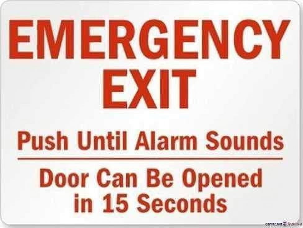 LED Wet Location Exit Sign With Battery Backup - White W Red Lettering