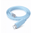 thumbnail image 2 of Cable Rj45 Macho A Usb Hembra Consola Cisco Ethernet Cat E5 Azul Claro, 2 of 4