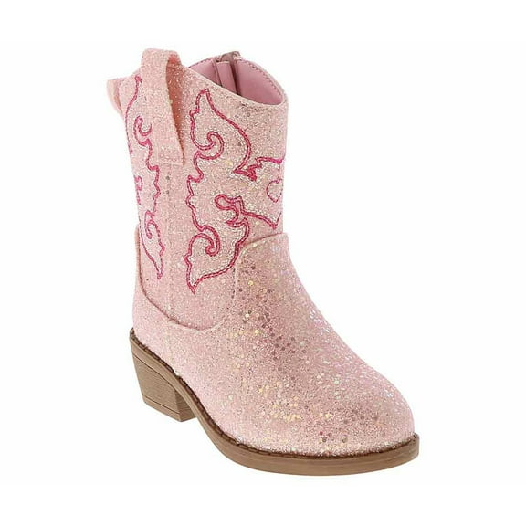 Bearpaw Glitter Toddler Girls' (7-10) Western Boot | BBB38033-ESN Pink