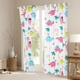 thumbnail image 3 of Manfei Kids Children Cartoon Dinosaur Black Out Curtains,Kawaii Animal Dino Curtains Pack of 2 (42x63 Each),Cute Jungle Wildlife Bedroom Curtains,Breathable Home Decor, 3 of 6