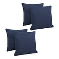 thumbnail image 2 of 18-inch Double-corded Solid Outdoor Spun Polyester Square Throw Pillows with Inserts (Set of 4) 9810-CD-S4-REO-SOL-05, 2 of 2