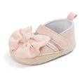 thumbnail image 4 of 12-18 Months Baby Girls Soft Princess Dress Flats Shoes Infant Wedding Mary Jane Anti-Slip First Walker Newborn Shoe Sneaker Shoes Pink, 4 of 6