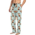 thumbnail image 4 of CROPD Men's Pajama Pants Pjs Bottoms with Pockets Sleep Lounge Pants for Men, 4 of 7