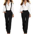 thumbnail image 7 of hotojiny Jumpsuits for Women Casual Business Dress Pants with Adjustable Suspenders Long Pants Rompers with Removable Straps, 7 of 7
