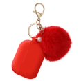 thumbnail image 1 of Estuche para AirPods Pro Cypher.V Rojo con Llavero Pompon Esponjoso, 1 of 5