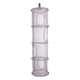 thumbnail image 1 of Organizador de almacenamiento de malla colgante plegable de red con 4 compartimentos, cesta de secado colgante Gris, 1 of 3