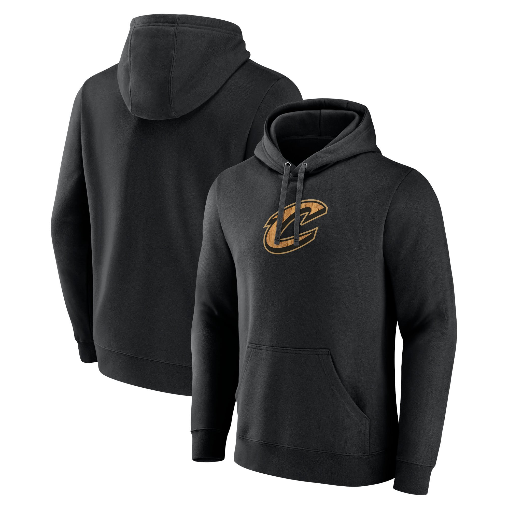 Men's Black Cleveland Cavaliers Hardwood Logo Pullover Hoodie
