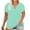 Mint Green, variant on Feancey Summer Plus Size Tops for Women Petal Sleeve Loose T-Shirts Dressy V Neck Workout Blouse Solid Color Trendy Going Out Tee Shirt Mint Green 4XL