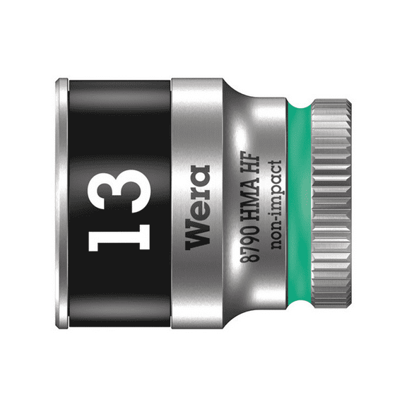 Wera 003010 8790 HMA HF Zyklop Socket, 1/4" Drive with Holding Function - 15mm