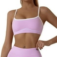 thumbnail image 2 of BSDJILFG Sports Bras for Women Seamless High Support Bralette Padded Detachable Thin Straps Stretch Yoga Bras, 2 of 4