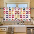 thumbnail image 2 of Yayeee Kitchen Curtains Tier Set of 2 Light Filtering 57"x24" Over Sink Window Panels, Colorful Jam, 2 of 7