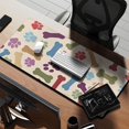 thumbnail image 2 of Long Mouse Pads for Desk,Paw Prints and Bones Desk Mats on Top Of Desks, Desk Mouse Pad Extra Large with 3mm Non-Slip Base and Stitched Edge for Gaming,Office,Work,Home 35.4"x15.7", 2 of 6