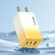 thumbnail image 2 of Cargador rápido de puerto múltiple QC3.0 LED de 65W, amarillo, 2 of 6