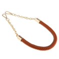 thumbnail image 1 of 3xMetal PU Cuero Trenzado Bolsa Correa Asa Bolsa Cadena Reemplazo 60cm Marrón Sunnimix Reemplazo de la correa del bolso, 1 of 7