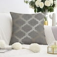 thumbnail image 3 of Stylish Grey & Beige Throw Pillow Covers 20x20 inch - Pack of 2, Perfect for Bedroom & Living Room, 3 of 7