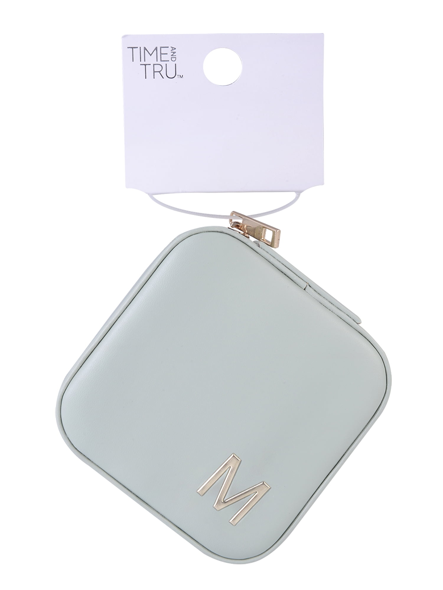 Time and Tru Square Sage Initial "M" Jewelry Organizer