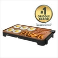 thumbnail image 3 of Electric Ceramic Titanium Griddle, Make 15 Eggs At Once, Healthy-Eco Non-stick Coating, Hassle-Free Clean Up, Large Submersible Cooking Surface, 12" x 22", Copper/Black, 3 of 8