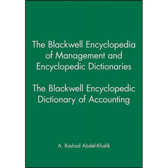 Blackwell Encyclopaedia of Management Bwell Enc Dict Acctng, (Paperback)