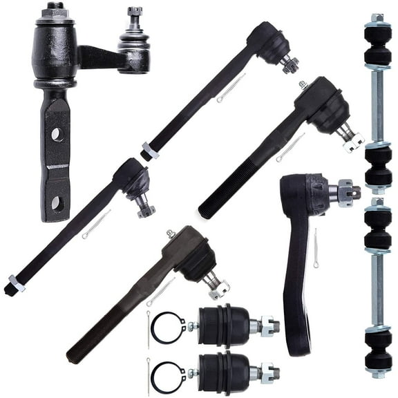 CCIYU Front Ball Joints Tie Rod Ends Sway Bar Link Kits fit for 1997 98 99 00 01 02 03 for Ford for F-150 2WD 10Pcs Suspension Kit