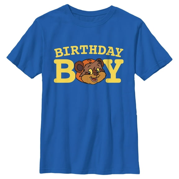 Boy's Star Wars Birthday Boy Ewok Face  Graphic T-Shirt