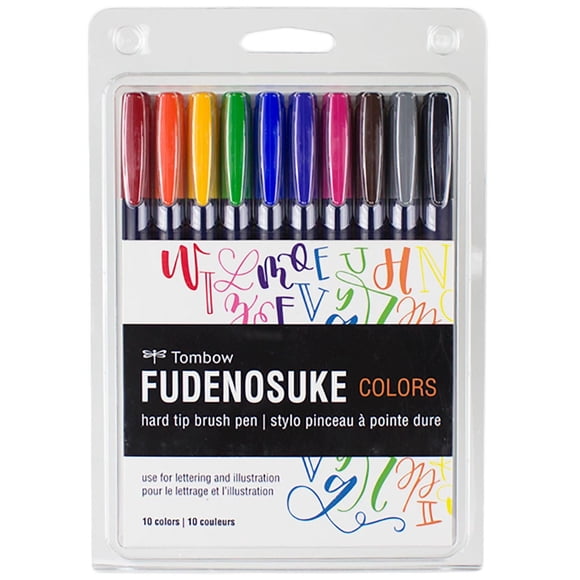 Pinceaux à Fudenosuke Paquet de 10 Tombow
