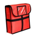 thumbnail image 2 of Bolsa Develivey para Pizza, gran capacidad, 33cm x 33cm x 11cm, bolsas aisladas para mantenimiento fresco de Pizza, bolsa de entrega de alimentos para Rojo Macarena Caja de entrega térmica, 2 of 7