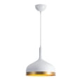thumbnail image 1 of Artcraft Lighting Dash Collection 1-Light Pendant, White & Gold, 1 of 1