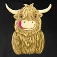 thumbnail image 3 of CafePress - Happy Highland Cow Long Sleeve T Shirt - Long Sleeve Dark T-Shirt, 3 of 4