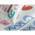 thumbnail image 4 of Ambesonne Colorful Quilted Bedspread Set 3 Pcs, Happy Family Floral, King Size, Multicolor, 4 of 5