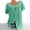 03*Green, variant on zfwon Tshirts for Women Plus Size Summer Blouse Short Sleeve Crew Neck Pleated T-Shirt Round Neck Tunic Tops Casual Loose Floral Printed Tunic Blouse Shirts Comfy Tee Shirt