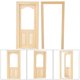thumbnail image 5 of Mini simulación de muebles de puerta de madera DIY para accesorio de casa de muñecas 1:12, 5 of 5