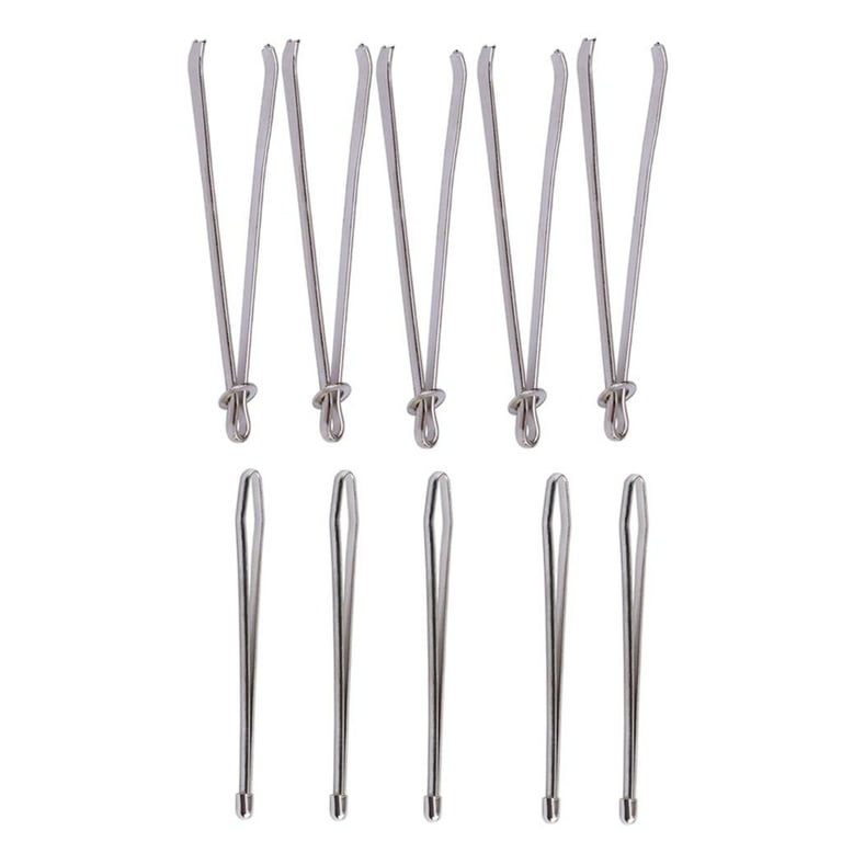 Metal Needle Threader Tweezer, Easy Threaders Elastics