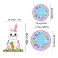 thumbnail image 3 of Cupcake Stand 2 Tier Practical Multifunction Cardboard Dessert Table Display For Event Engagement Holiday Banquet Ornament Bunny Shape, 3 of 5