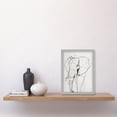 thumbnail image 2 of Elephant Simple Polygon Line Drawing Illustration Artwork Framed Wall Art Print A4, 2 of 4