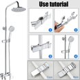 thumbnail image 2 of Punch-free Shower Bracket Shower Rod Sliding Sleeve Hand-held Fixed Seat Nozzle Alloy Middle Insert Clip, 2 of 5
