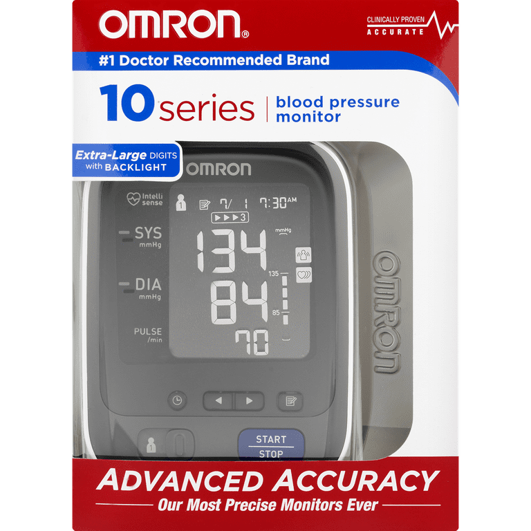 Omron Blood Pressure Monitor, Upper Arm, 10 Series