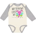 thumbnail image 3 of Inktastic My Grandma Loves Me Cute Dragonfly Boys or Girls Long Sleeve Baby Bodysuit, 3 of 5