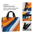 thumbnail image 4 of FORMRS 16" Laptop Bag Carrying Sleeve Case with Handle Travel Shoulder Briefcase, Orange Abstract Wavy, 4 of 8